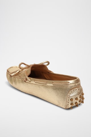 Mocassins en cuir January - Doré
