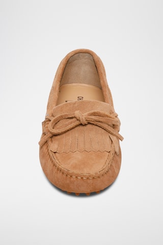 Mocassins en nubuck Emma - Orange