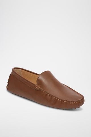 Mocassins en cuir Lenny - Marron