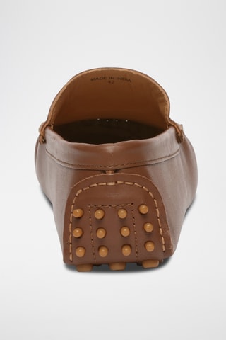 Mocassins en cuir Lenny - Marron