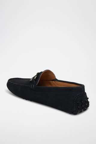 Mocassins en nubuck Tom - Bleu marine