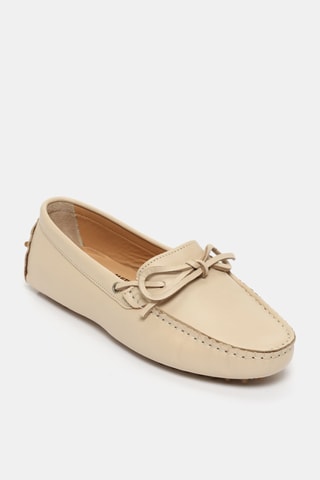 Mocassins en cuir Newton - Beige