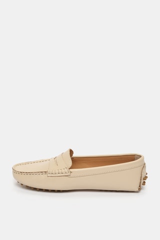 Mocassins en cuir Thandie - Beige