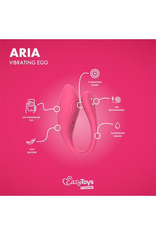Œuf vibrant connecté Aria - Rose