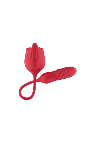 Vibromasseur langue vibrante - Rouge