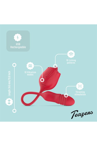 Vibromasseur langue vibrante - Rouge