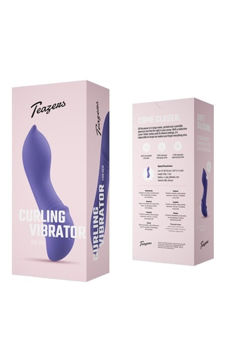Mini vibromasseur incurvé Curling Midnight - Violet