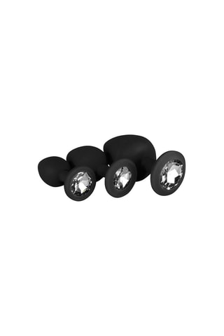 3 plugs anaux - Noir