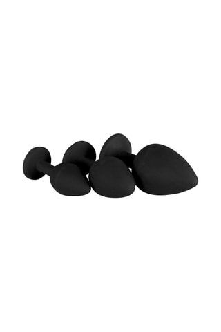 3 plugs anaux - Noir