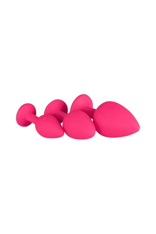 3 plugs anaux - Rose