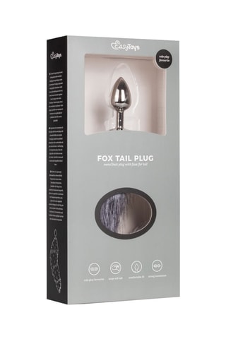 Plug anal - Argenté - 6 cm