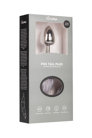 Plug anal - Argenté - 8 cm