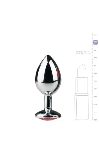 Plug anal - Argenté - 7 cm