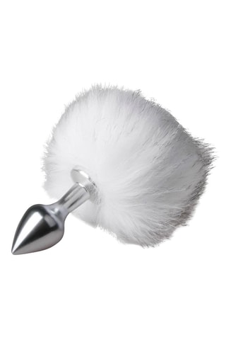 Plug anal Bunny Tail Plug - Argenté - 6 cm (INFO MANQUANTE)