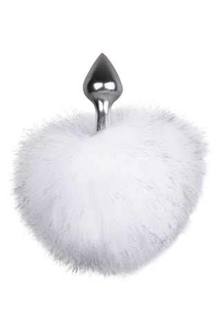 Plug anal Bunny Tail Plug - Argenté - 6 cm (INFO MANQUANTE)