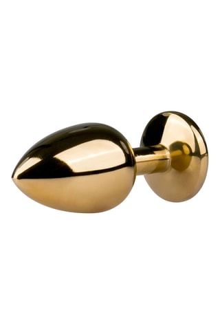 Plug anal métal cristal - Doré