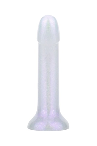 Dildo sirène pailleté - Blanc - 15 cm