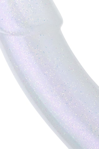 Dildo sirène pailleté - Blanc - 15 cm