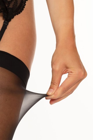 Porte-jartelles Christine - Noir