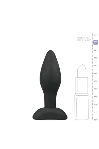 Plug anal - Noir - 7,5 cm