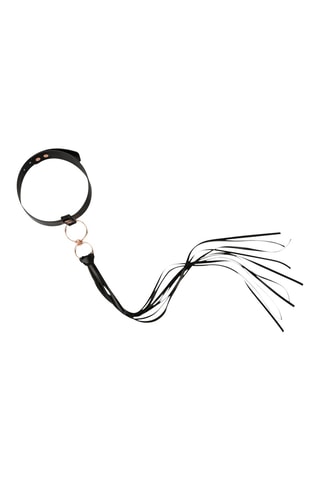 Collier avec fouet - Noir