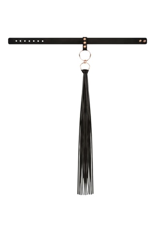 Collier avec fouet - Noir