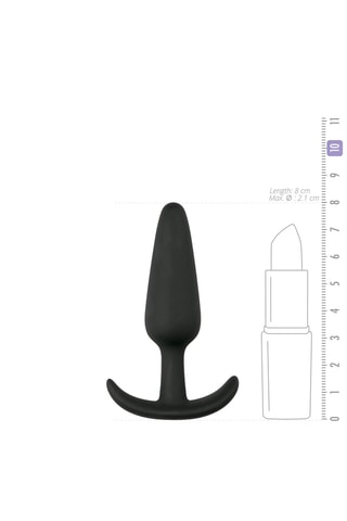 Plug anal - Noir - 7 cm
