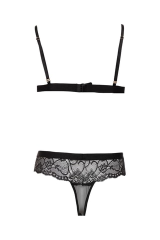 Soutien-gorge et string - Noir