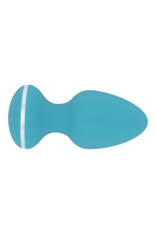 Plug anal vibrant Blanca - Bleu - 6,5 cm