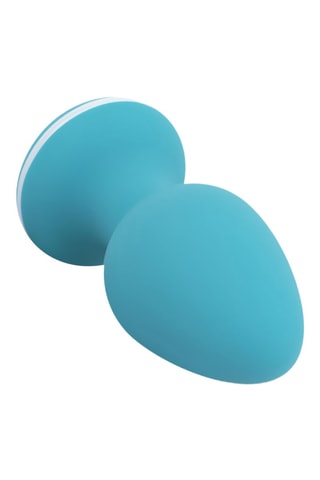 Plug anal vibrant Blanca - Bleu - 6,5 cm