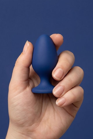 Plug anal waterproof Twist - Bleu foncé - 6,5 cm