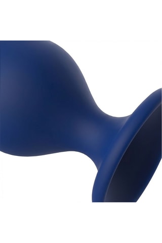 Plug anal waterproof Twist - Bleu foncé - 6,5 cm