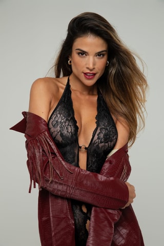 Body sans manches Christine - Noir