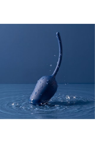Oeuf vibrant waterproof Whirl - Bleu foncé - 12 cm