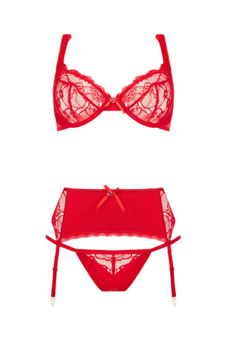Ensemble 3 pièces Christine - Rouge