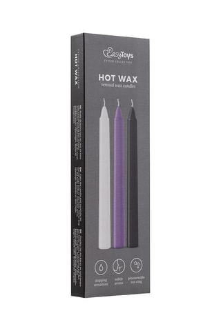 3 bougies Easytoys Fetish - 18 x 5,5 x 2 cm
