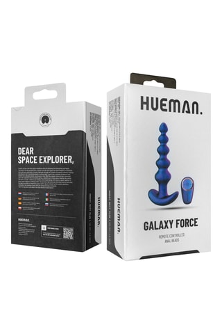 Plug anal vibrant Galaxy Force avec télécommande - 13,5 cm