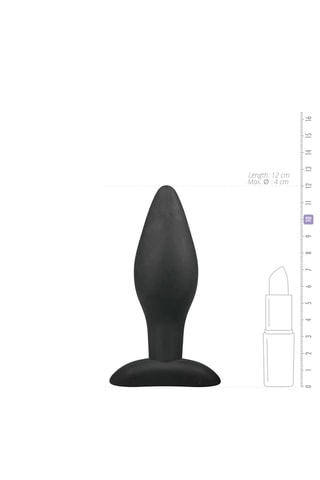 Plug anal - Noir - 10,5 cm