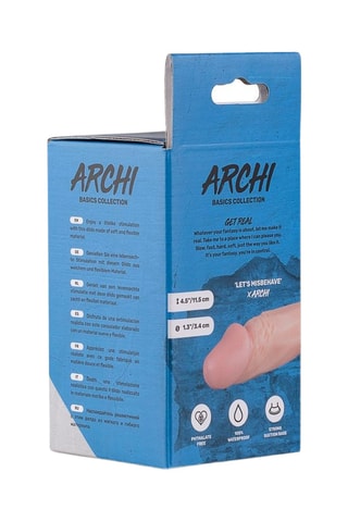 Godemiché réaliste Archi - Beige - 9,5 cm