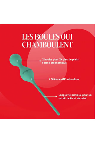 Boules de geisha Love Balls Glow waterproof - Turquoise - 14 cm