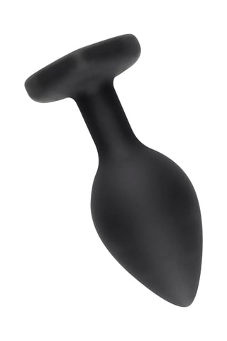Plug anal waterproof Diamond - Noir - 6,5 cm