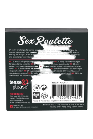 Jeu de société érotique Sex Roulette Kinky