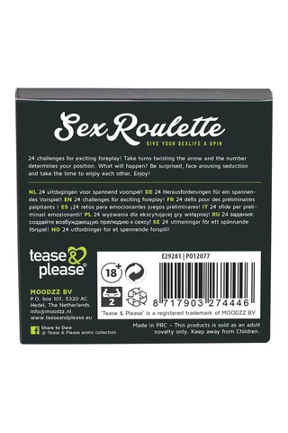Jeu de roulette érotique Sex Roulette Foreplay
