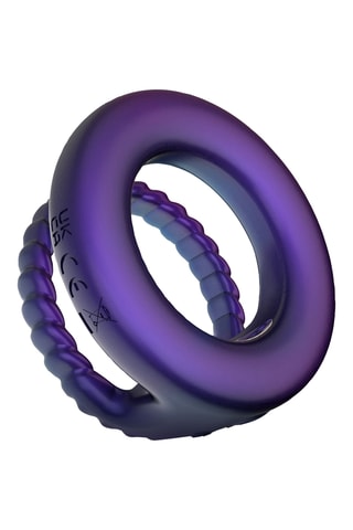 Anneau vibrant pénis et testicules waterproof Jupiter - Violet