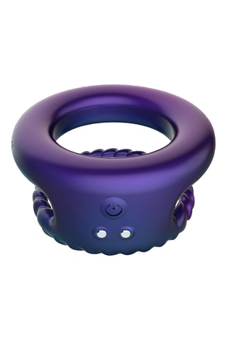 Anneau vibrant pénis et testicules waterproof Jupiter - Violet