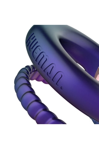 Anneau vibrant pénis et testicules waterproof Jupiter - Violet
