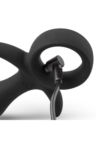 Plug anal vibrant waterproof - Noir - 9,3 cm
