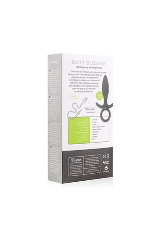 Plug anal vibrant waterproof - Noir - 9,3 cm