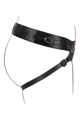 Harnais strap-on ajustable Taylor à double anneau - Noir