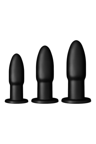 Set d'entraînement anal waterproof Cluster Bombs - 3 pièces - 15 à 19 cm